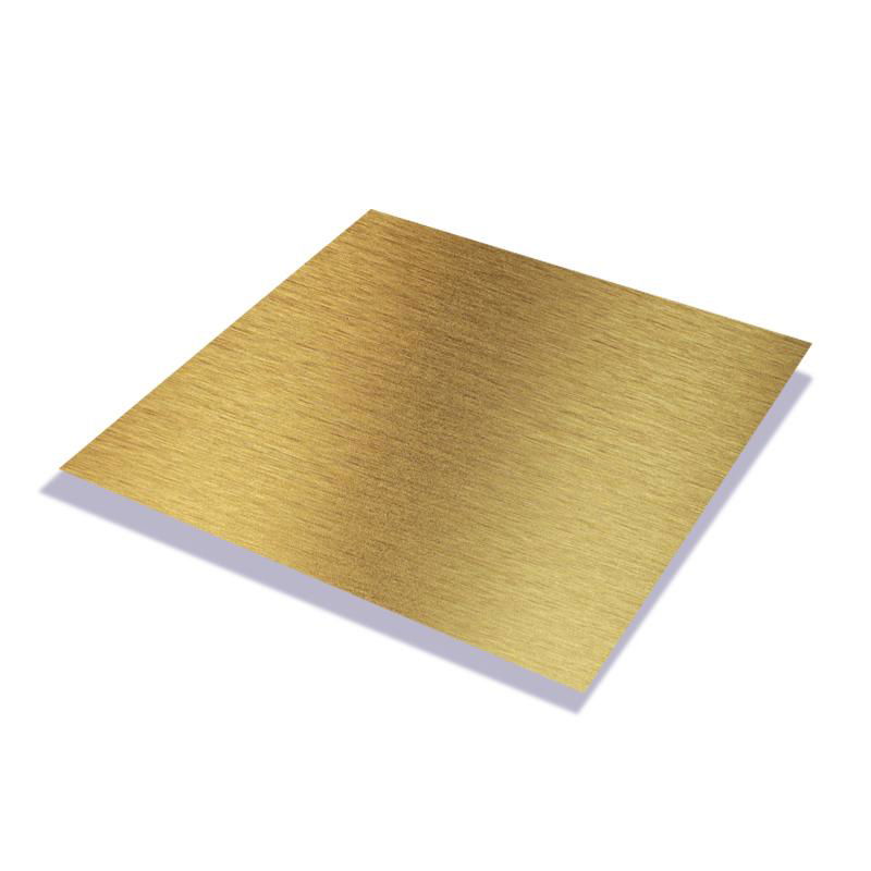 201 304 Titanium Gold Hairline Colored  Stainless Steel Sheet