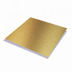 201 304 Titanium Gold Hairline Colored  Stainless Steel Sheet