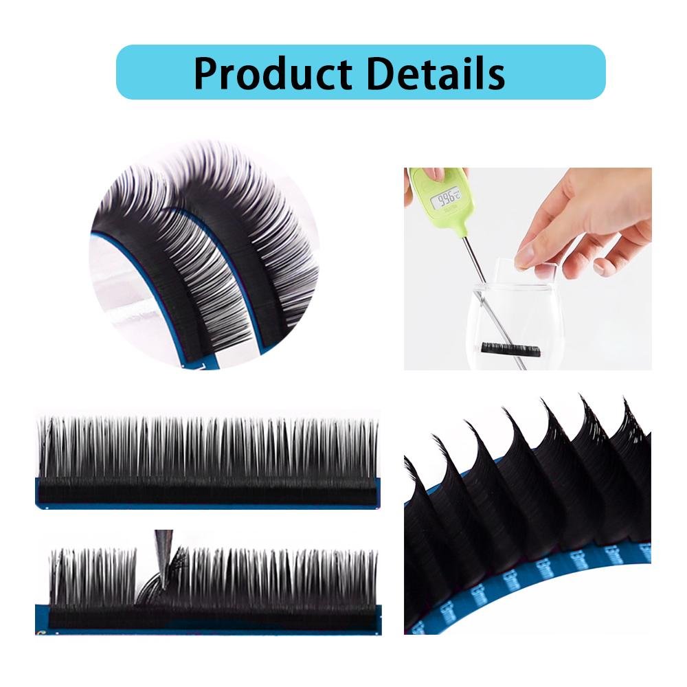  0.07 thickness faux mink eyelashes Classic lash extensions 2