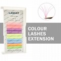 Colorful Silk Classical Individual Lash Extension  Natural Multicolor