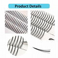 New Style A Shape Spike Premade Fan Eyelash Matte Black Handmade 0.07 Eyelash  3