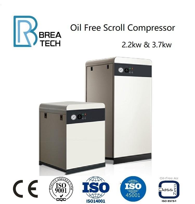 Oil-free scroll compressor