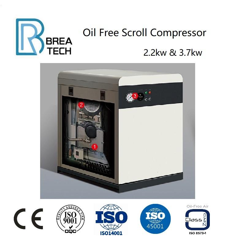 Oil-free scroll compressor airend 5