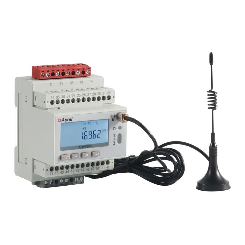 电力智能仪表ADW300/4GL电参量有功无功以及谐波测量 带漏电功能 2
