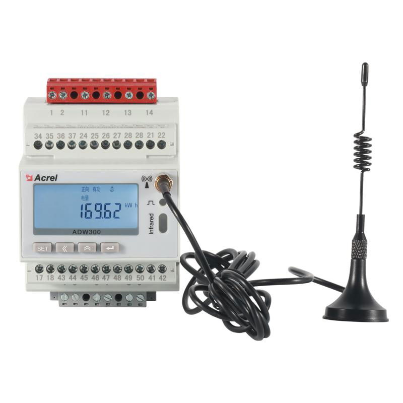 安科瑞导轨式交流电子式多功能电度表ADW300/C支持RS485通讯电表 4
