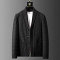 Autumn and winter new fashion woven thick warm shawl collar casual jacket high-e