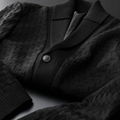 Autumn and winter new fashion woven thick warm shawl collar casual jacket high-e 4
