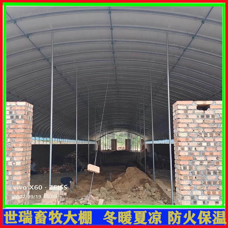 散养鸡棚建设 肉鸡保温大棚搭建 蛋鸡养殖大棚建造 3