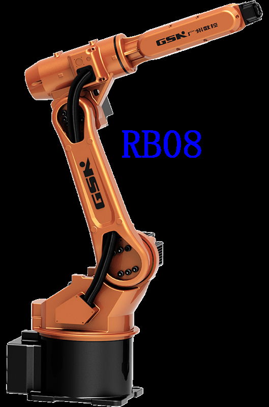 Application of GSK RB08 handling robot on motor shaft loading and unloading