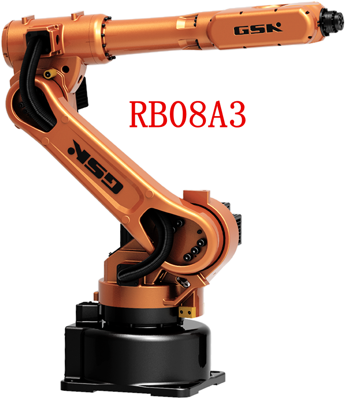 GSK RB08机器人应用，304不锈钢盖打磨抛光 5