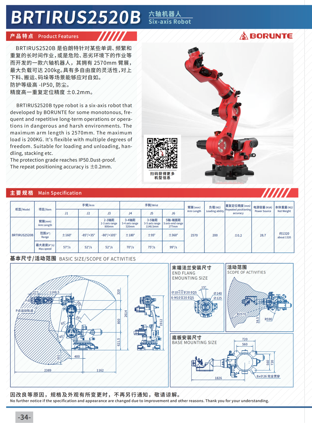 BRTIRUS2550A Six-axis Robot 4