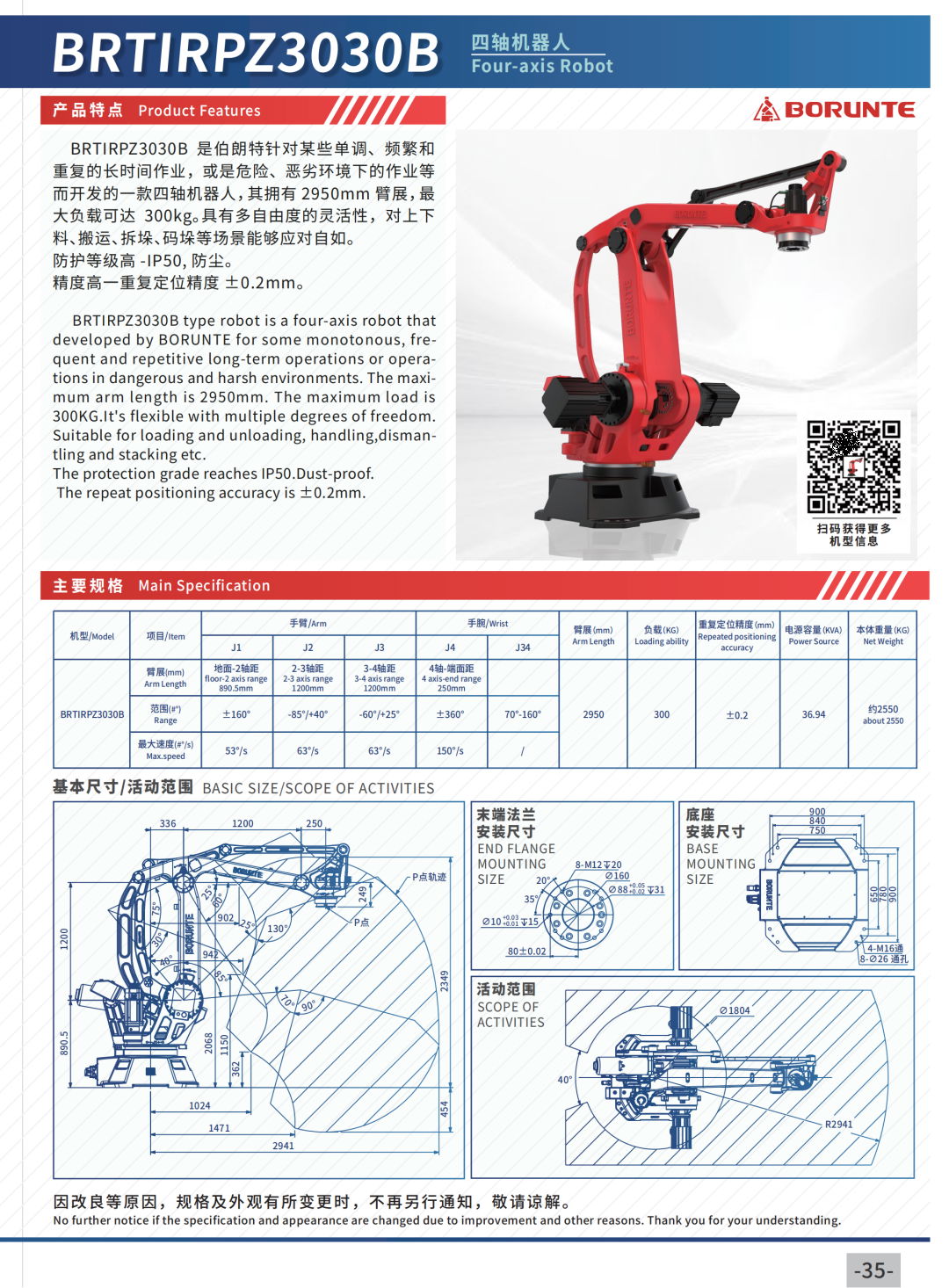 BRTIRSC0603A Four-axis Robot 3