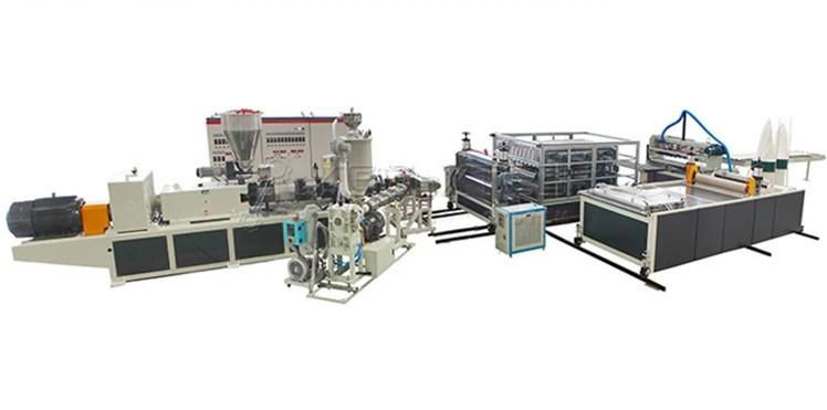 PVC+ASA Corrugated Wave Roof Sheet Extrusion Machine Production Line 4