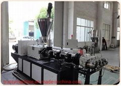 Twin Conical Screw PVC Four Pipe Extruder Machine Production Line