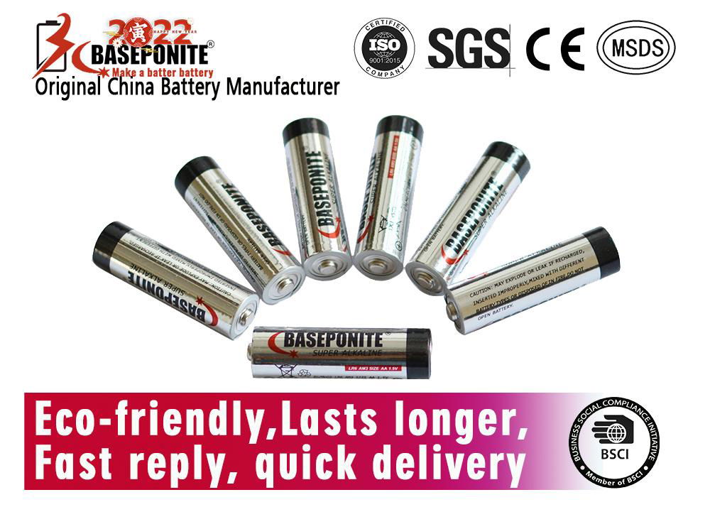 Baseponite 1.5V AA, LR6, AM3 Alkaline Batteries, High Capacity Double A Batterie 2