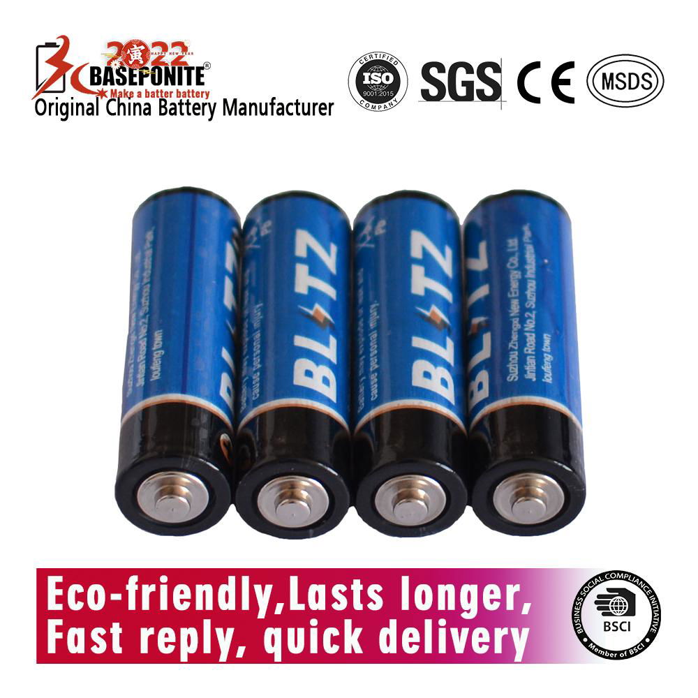 Baseponite super heavy duty 1.5Volt R6P AA batteries for industrial OEM  2