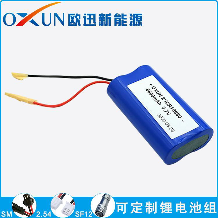 OXUN歐迅鋰電池 18650鋰電池組 3.7V  6800mAh 並聯電池組  4