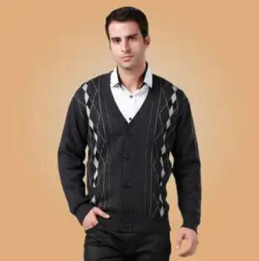 Men's cashmere cardigan 2