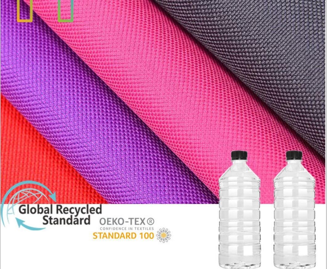 In Stock 600d Eco-friendly GRS recycled polyester 100% RPET 210D 300D 600D 900D 