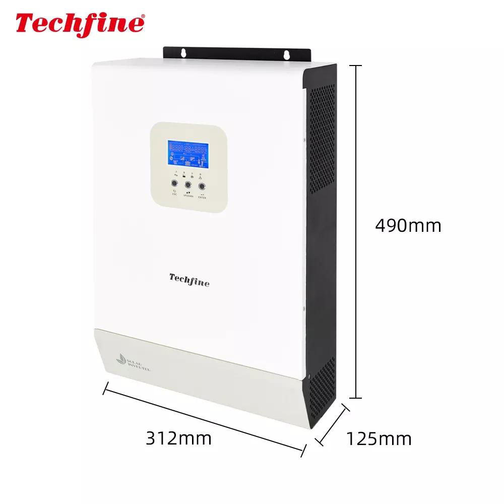 145VDC PV Input 3KVA 3000Watts 24VDC High Frequency Solar Inverter 5