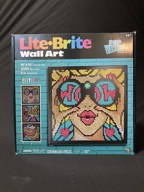 Lite Brite Wall Art POP Wow 