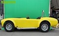 Yellow Go Kart Electric Power Golf Cart 2200w Sightseeing Car Golf Buggy