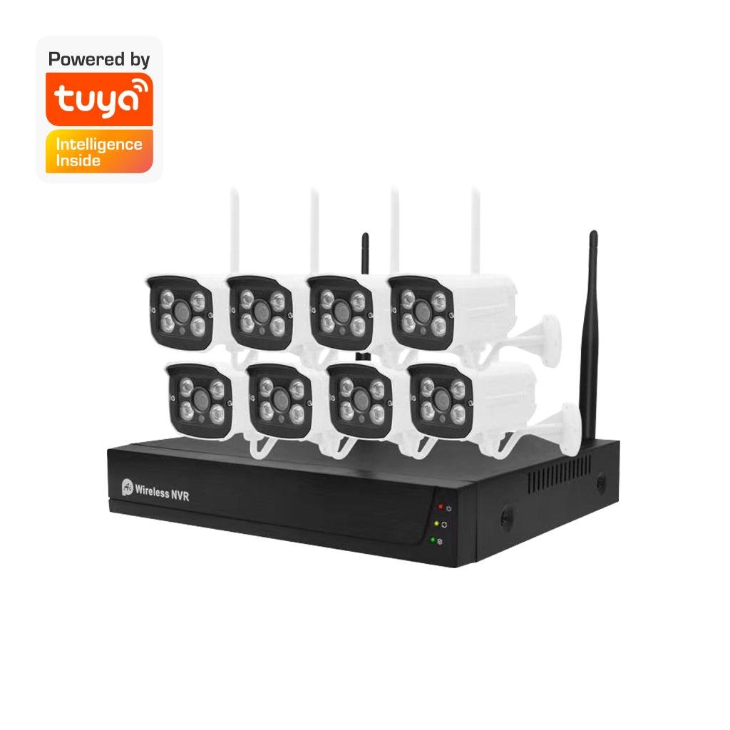 WiFi 8CH NVR Kits for Smart Home/Office/Buidling/Factory for Tuya Smart Wire