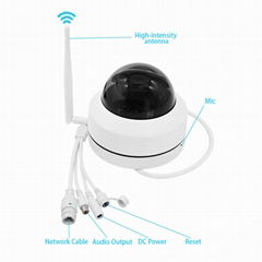 5MP 5X Zoom Human Detection PTZ Camera Audio Long Range Wireless Surveillance Ca