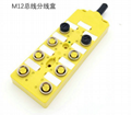 M8工業集線器 M8傳感器分線盒 多口盒（8口座，16口座） 　 2