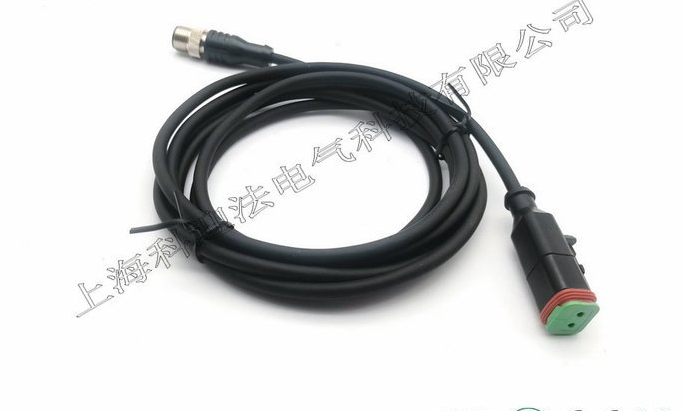 M12连接器 预制一体式线束转接德驰  2