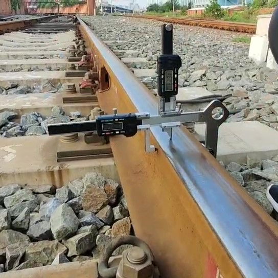 Sliding Digital Rail Wear Gauge for Railway Switch Postion Rail Profile Wear Mea 3