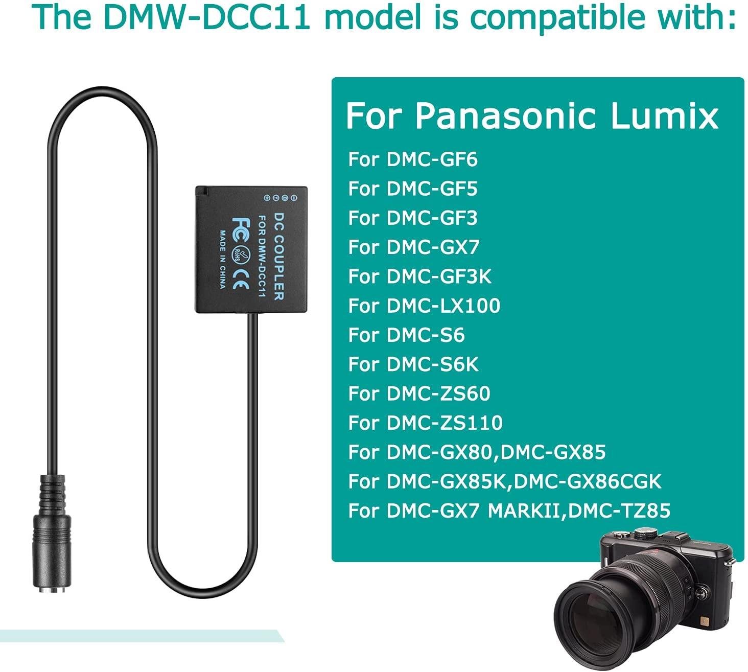 TYPE C Convertor DMW-DCC11 DC Coupler DCC11 DMW-BLE9 Dummy Battery 5