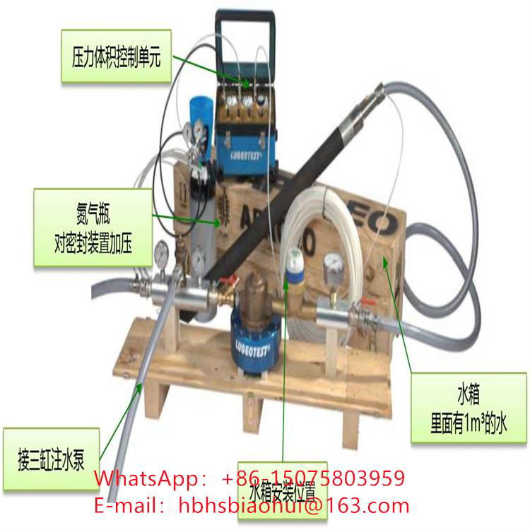 Borehole permeability test pneumatic packer and accessories 2