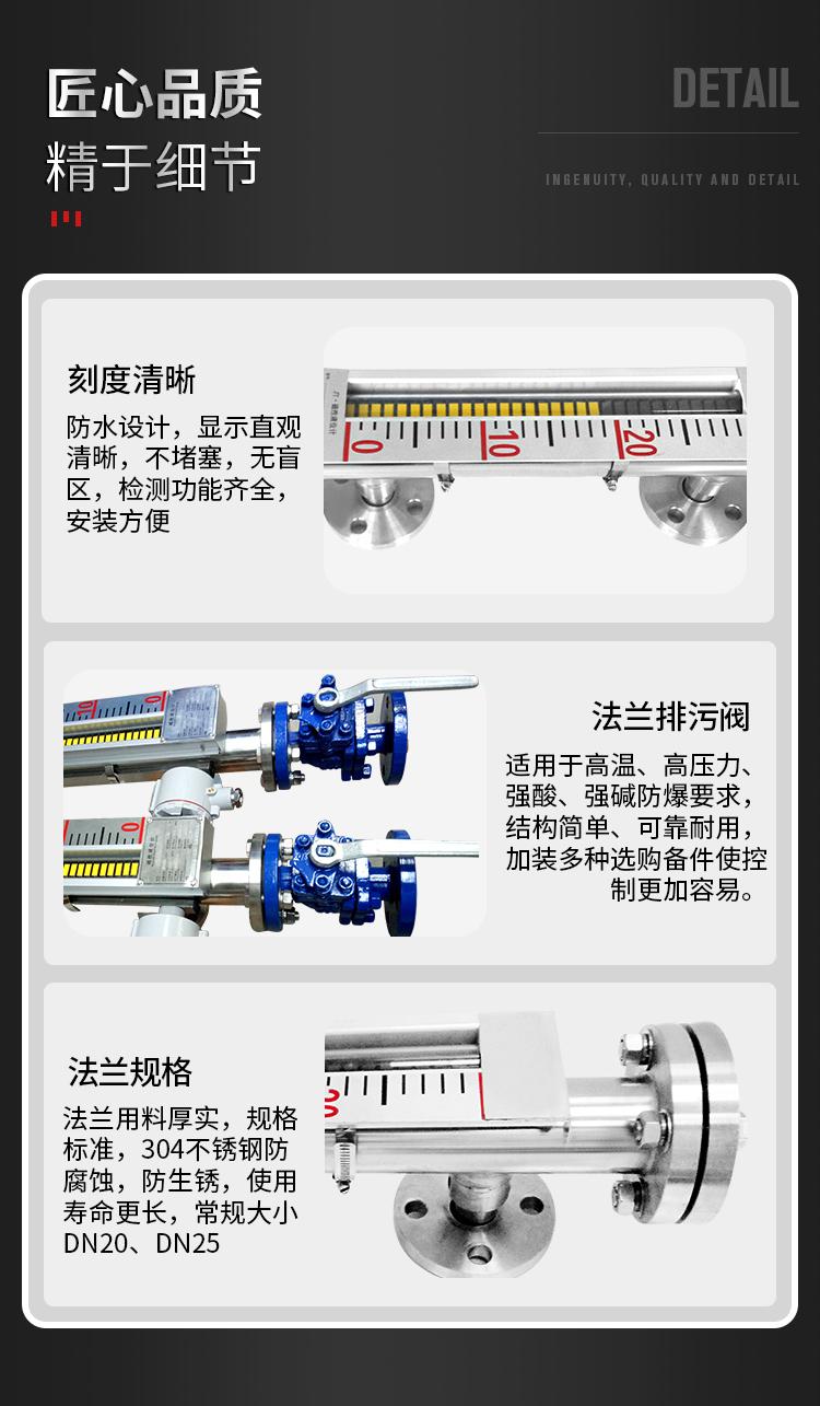 UHZ高溫現場顯示磁翻板液位計 4