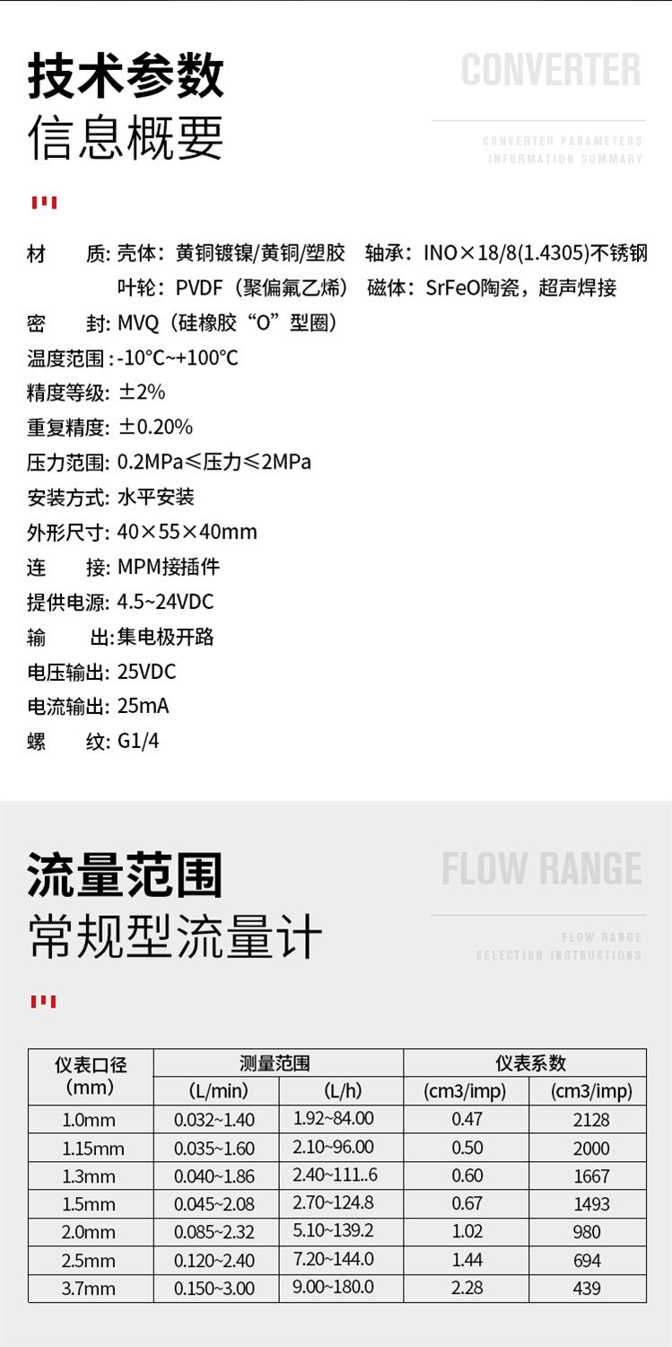 微小流量计微小液体涡轮流量计 5