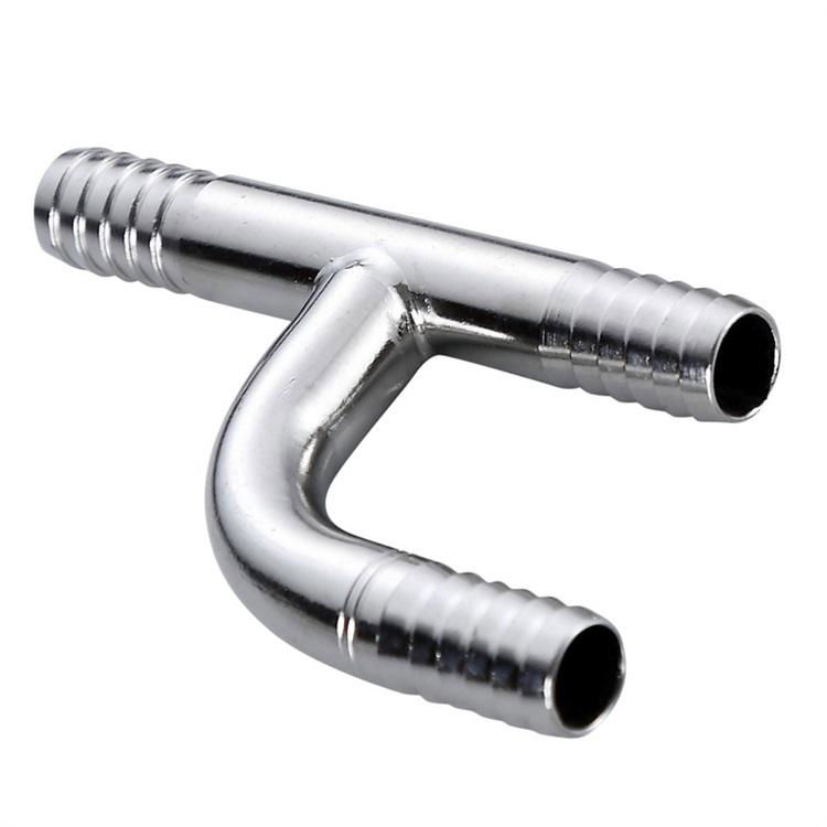 stainless steel manifold barbed tee beer dispenser tube 2