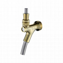 Drink Dispenser Brass forged Chrome Plated polished Draft Beer Tap Faucet for ke