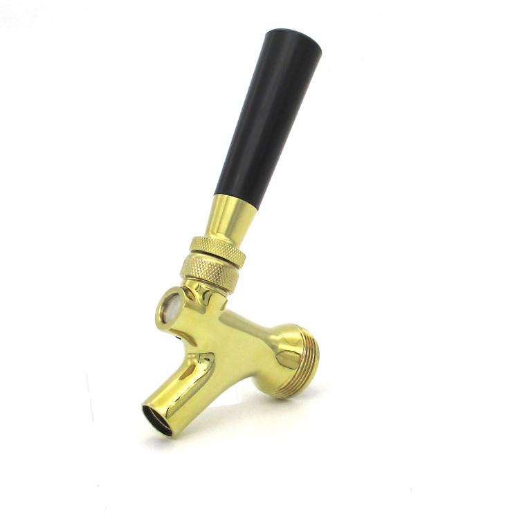 Drink Dispenser Brass forged Chrome Plated polished Draft Beer Tap Faucet for ke 4