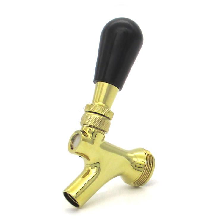 Drink Dispenser Brass forged Chrome Plated polished Draft Beer Tap Faucet for ke 5