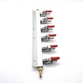 6-Way CO2 Gas Splitter Beer Air Distribution with 1/4 or 5/16 or 3/8 Barb Check  2