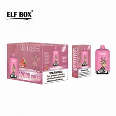 24hr shipping Vape Box Original ELF BOX 12000 Puffs Disposable E Cigarettes 25ml