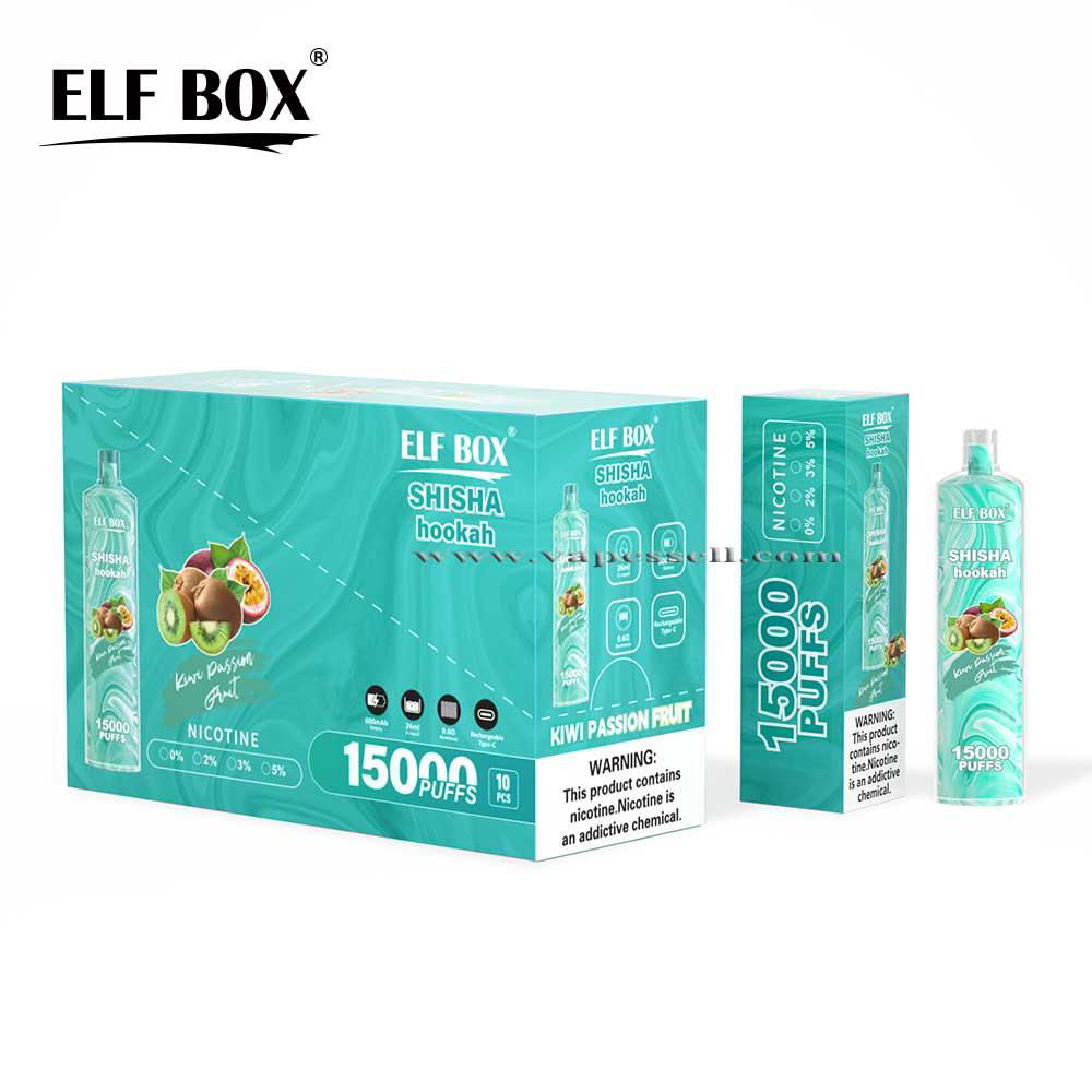 Elf Box Shisha Hookah 15000 Puffs mesh coil 0%2%3%5% nicotine disposable vape 3