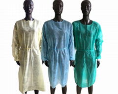 Non woven fabric disposable isolation gown