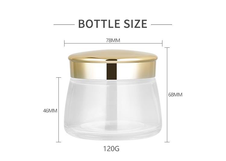 120g face cream bottle spot cosmetic bottle wide mouth cream glass bottle 130g b 2