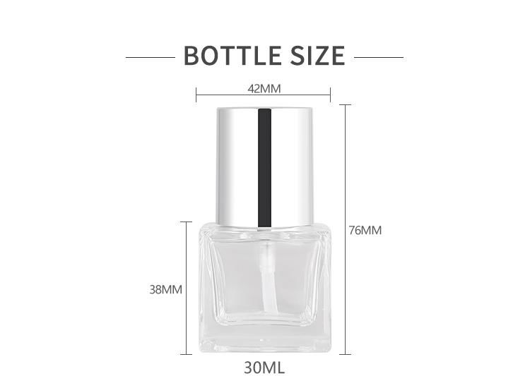 30ml square liquid foundation bottle 30ml glass  bottle  4