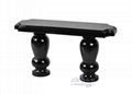 Popular Black polished granite bench