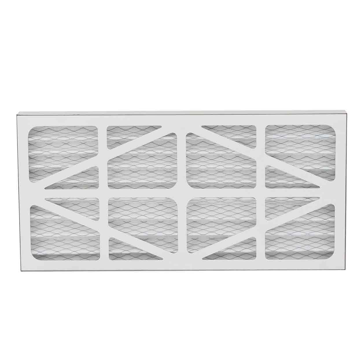 Pleated air filter with metal mesh grille