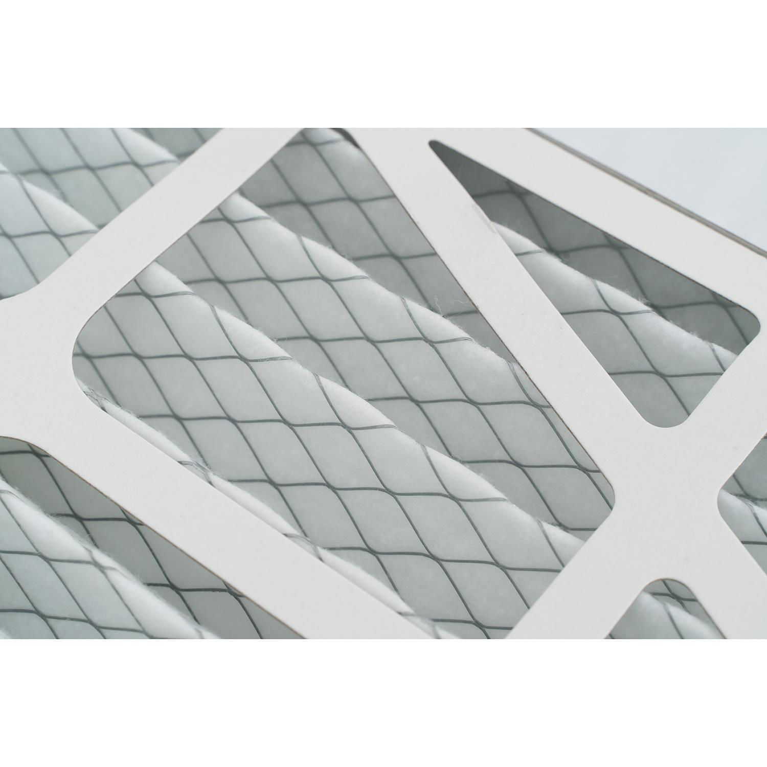 Pleated air filter with metal mesh grille 3