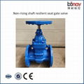 DIN3352 F4 Pn16 Resilient Seated Flange /Wafer Type Cast Iron Water Gate Valve