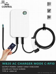 WB20 MODE C Electric Vehicle AC Charger RFID Version